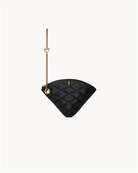 Saint Laurent Sade Coin Purse in Lambskin .